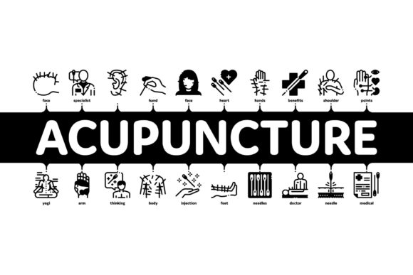 Acupuncture Therapy Minimal Infographic Design Guide