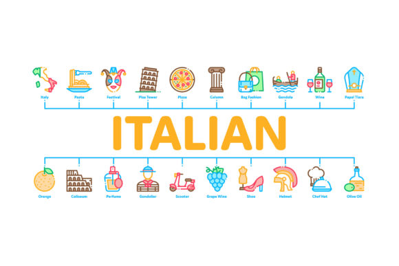 Evaluating Italian Traditional Minimal Infographic Assets for Design Projects