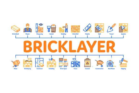 Minimal Bricklayer Infographics for Modern Design