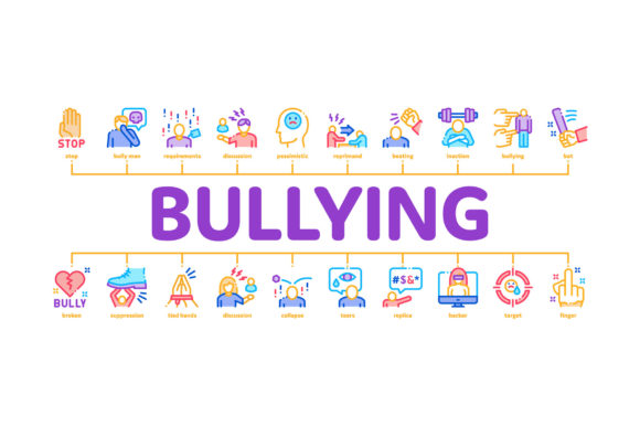 Minimal Bullying Infographic Design
