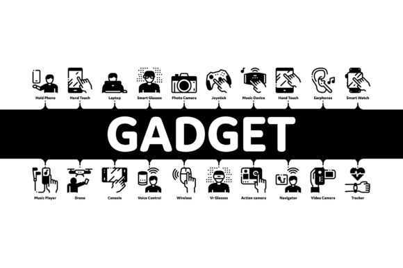 Visualizing Tech with Gadget and Device Minimal Infographics